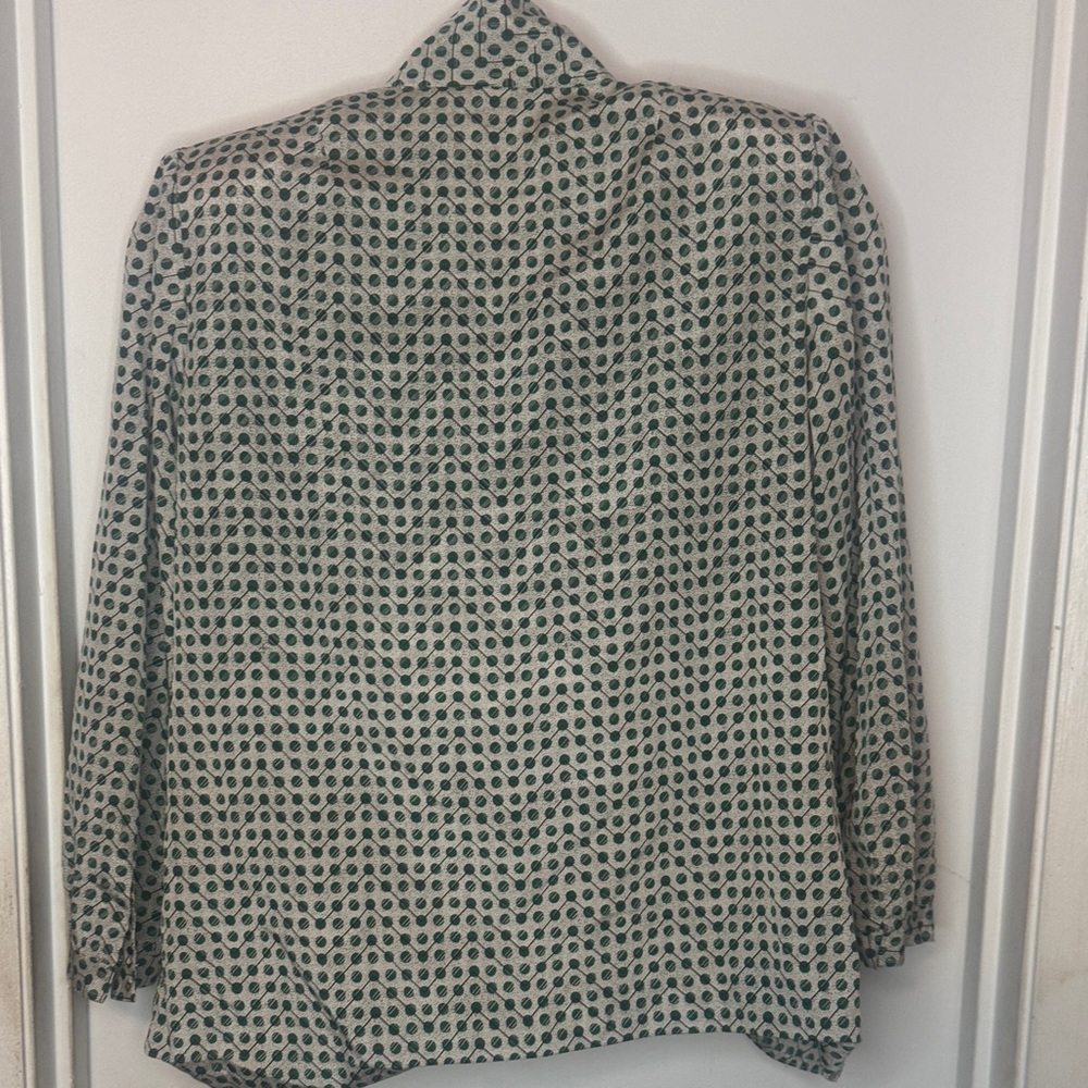 ⚠️2/$10 Polka Dot Blouse with Tie Neck - Picture 4 of 4